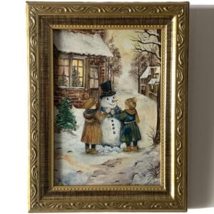 Quadro Brincando Na Neve I - Reprodução Artística