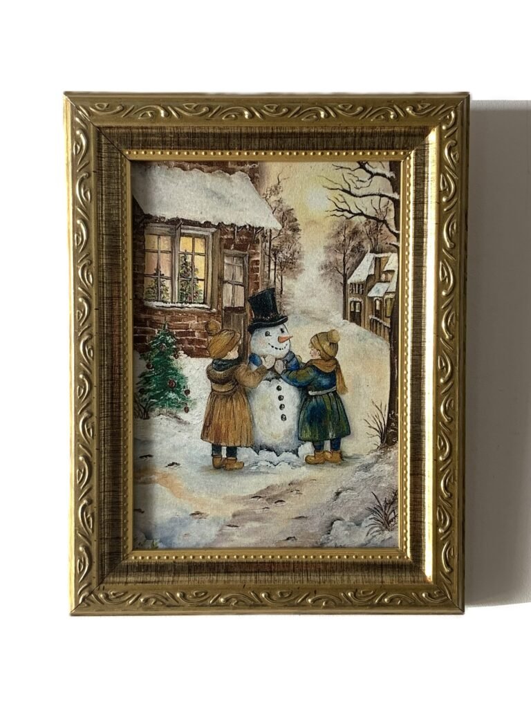 Quadro Brincando Na Neve I - Reprodução Artística