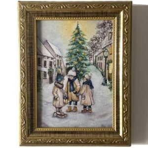 Quadro Brincando na neve II - Reprodução Artística