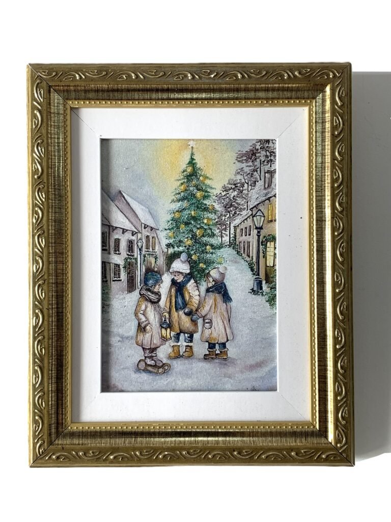 Quadro Brincando na neve II - Reprodução Artística