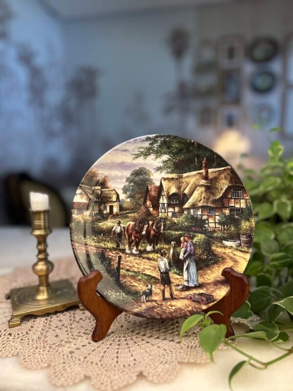 Prato Decorativo em Porcelana Ploughing – Chris Howells | Edição Limitada 1992