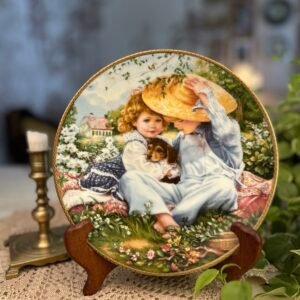 Prato Decorativo de Colecionador A Time to Love – Sandra Kuck – Reco International, 1989 – Edição Limitada