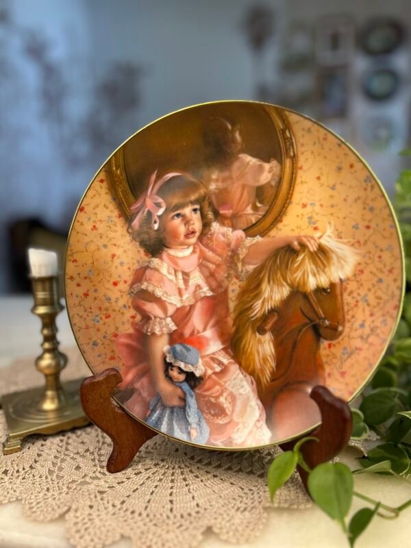 Prato Decorativo Amy's Magic Horse – Sandra Kuck – Reco Collection, 1981 – Edição Limitada