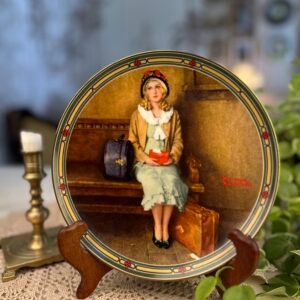 Prato Decorativo Colecionável Knowles A Young Girl’s Dream – Norman Rockwell, 1985