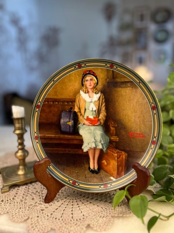 Prato Decorativo Colecionável Knowles A Young Girl’s Dream – Norman Rockwell, 1985