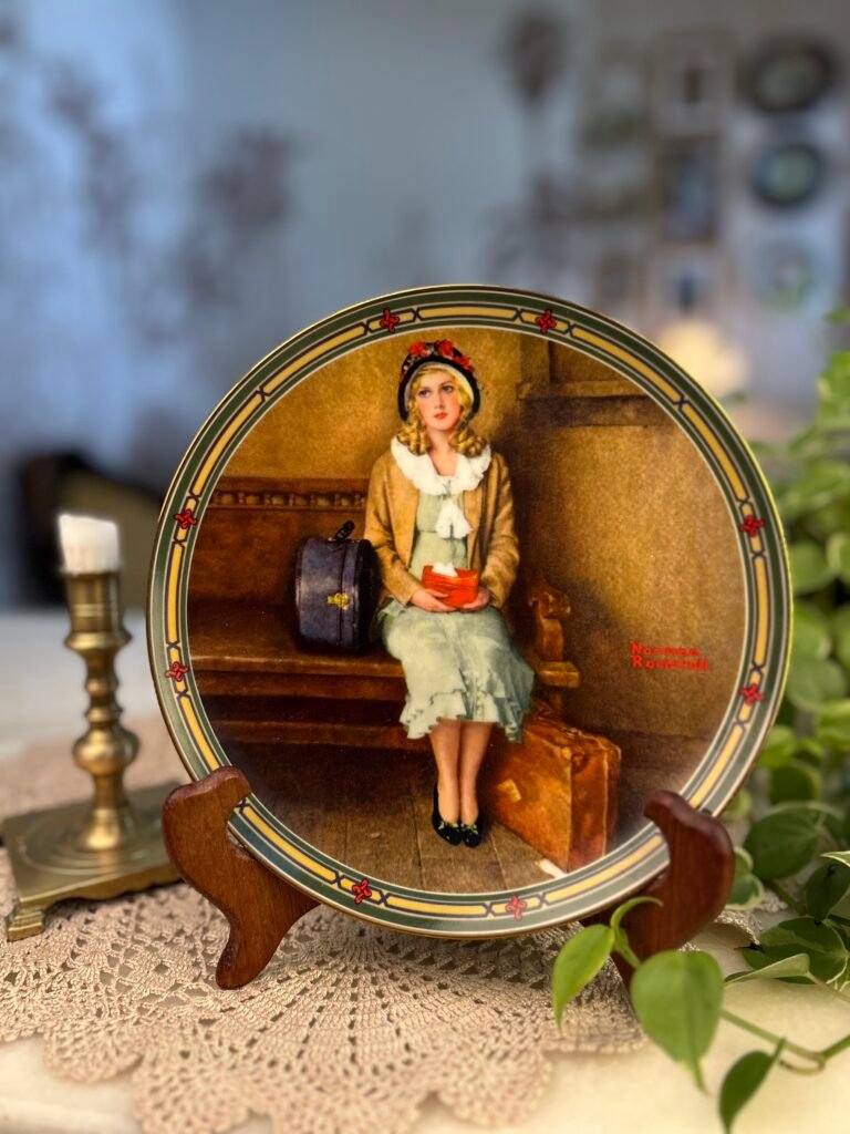 Prato Decorativo Colecionável Knowles A Young Girl’s Dream – Norman Rockwell, 1985
