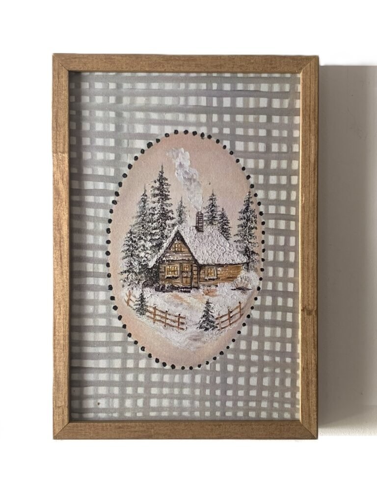 Quadro Inverno na Cabana I - Reprodução Artística