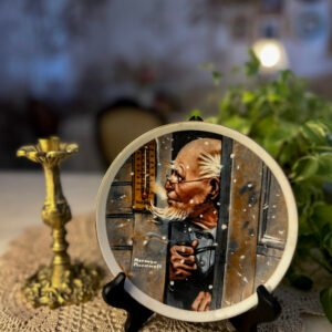Prato Decorativo Norman Rockwell – Senhor na Neve