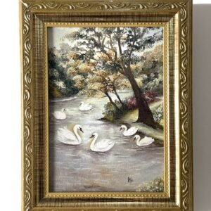 Quadro O Lago dos Cisnes II - Reprodução Artística