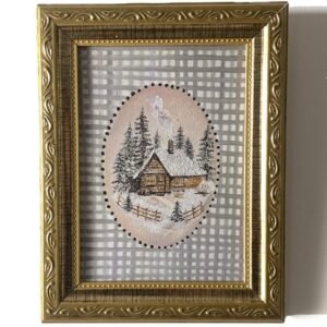Quadro Inverno na Cabana I - Reprodução Artística