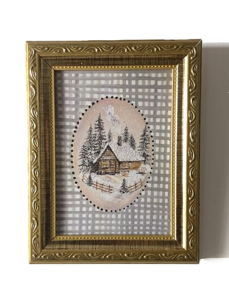 Quadro Inverno na Cabana I - Reprodução Artística
