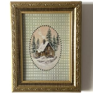 Quadro Inverno na Cabana II - Reprodução Artística