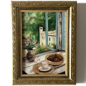 Quadro Manhã à Janela - Reprodução Artística
