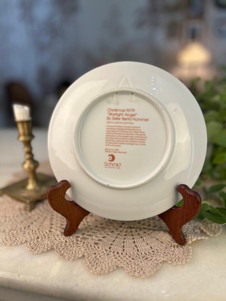 Prato decorativo Christmas 1979 Starlight Angel – Berta Hummel