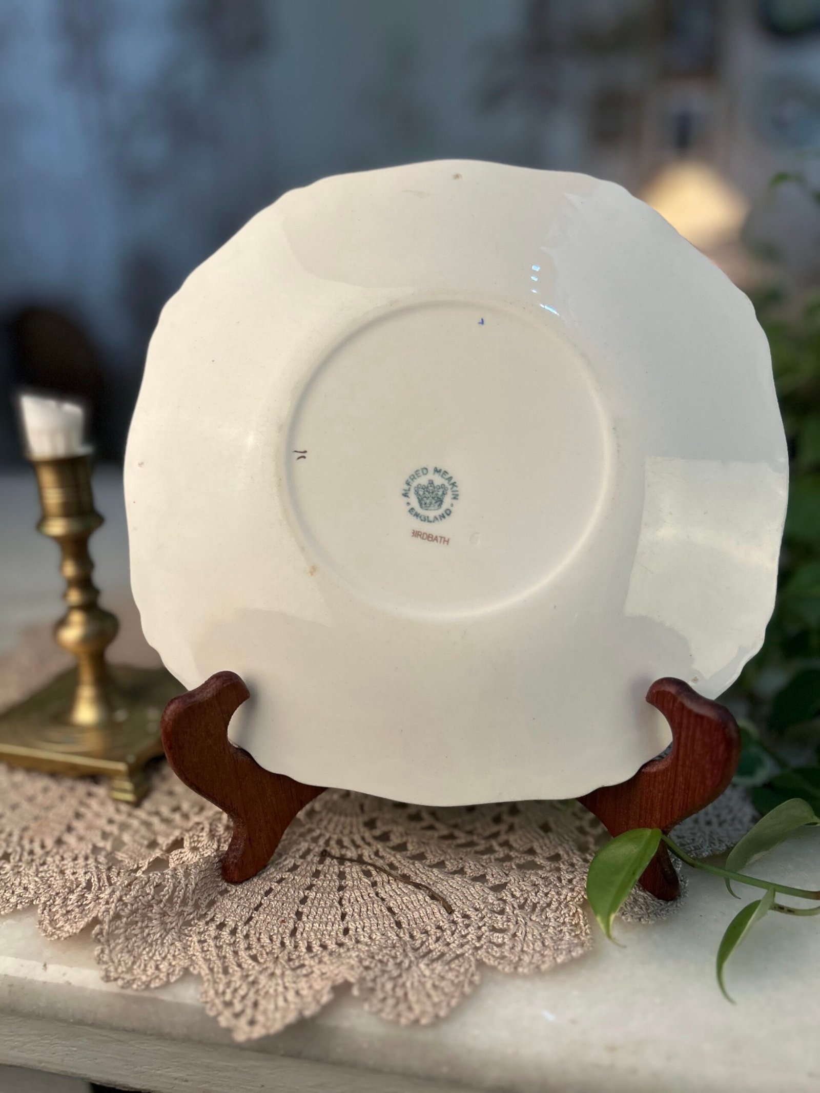 Prato decorativo Alfred Meakin – Birdbath - Imagem 2