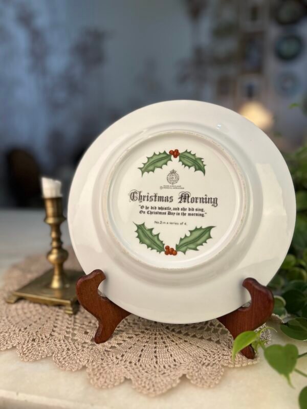 Prato decorativo Christmas Morning 1980 – Royal Worcester - Imagem 2