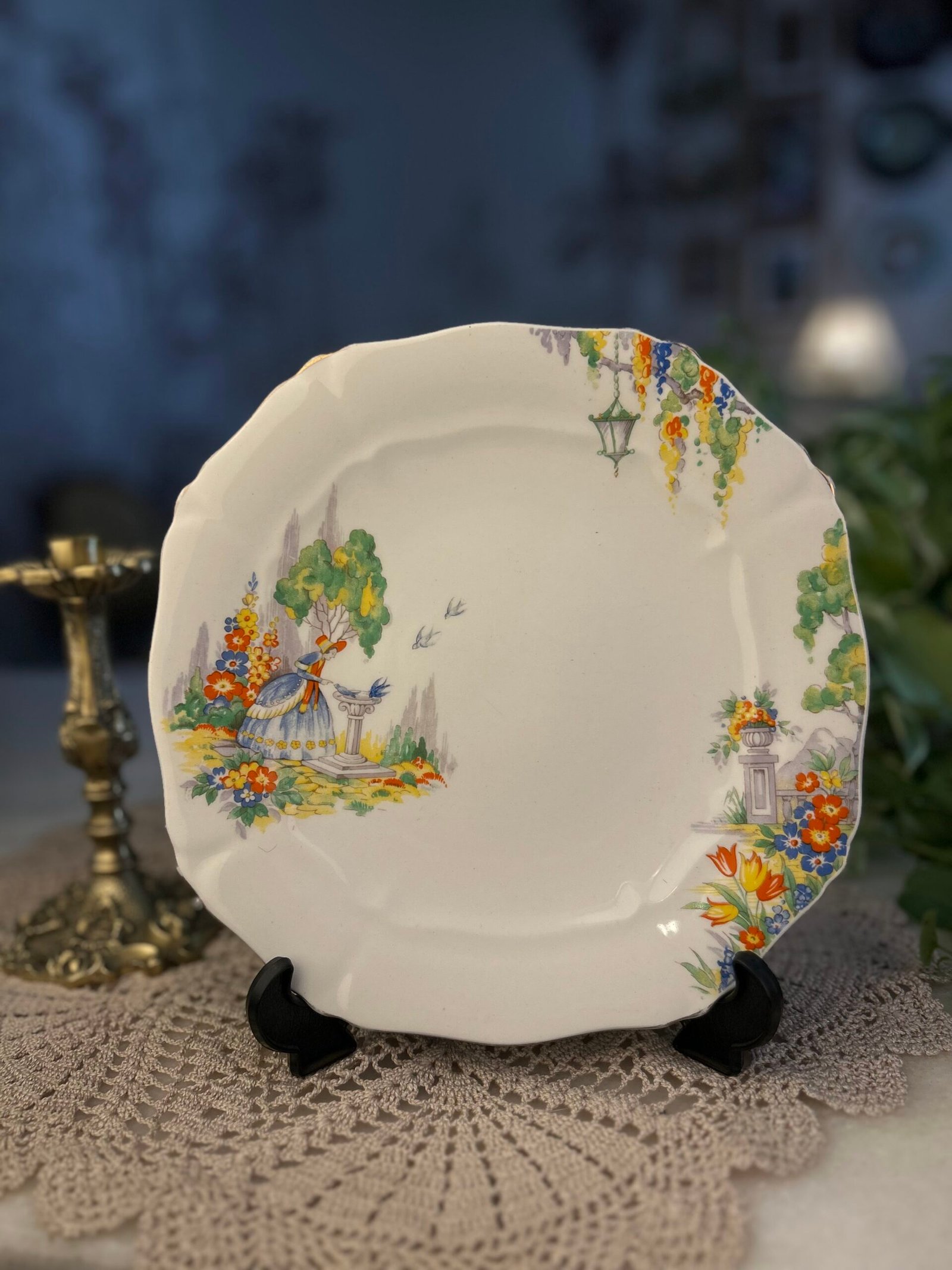Prato decorativo Alfred Meakin – Birdbath - Imagem 1