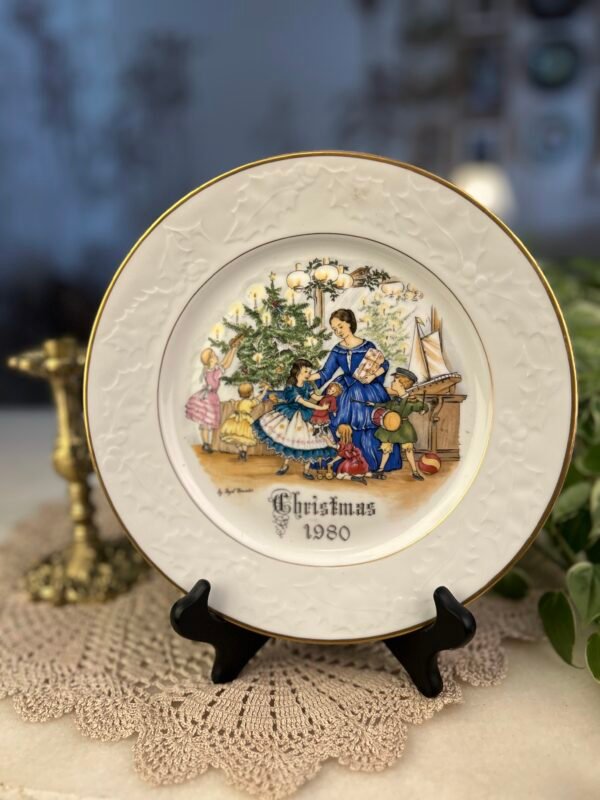 Prato decorativo Christmas Morning 1980 – Royal Worcester - Imagem 1