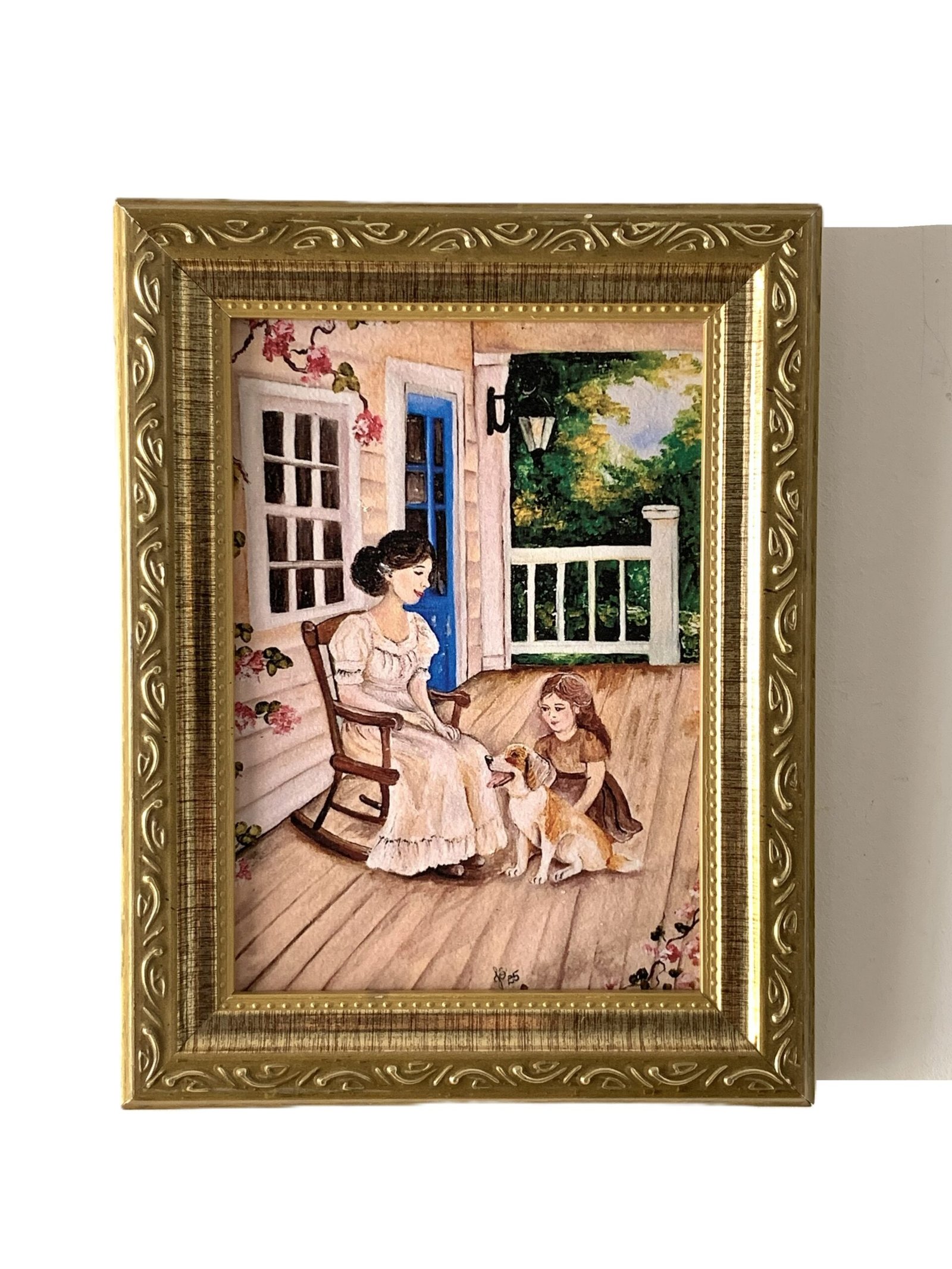Quadro Encontro na Varanda – Reprodução Artística - Imagem 1