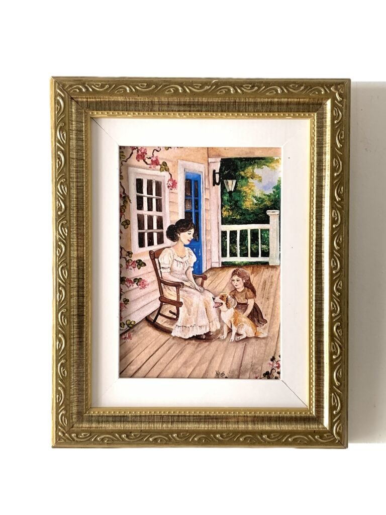 Quadro Encontro na Varanda – Reprodução Artística
