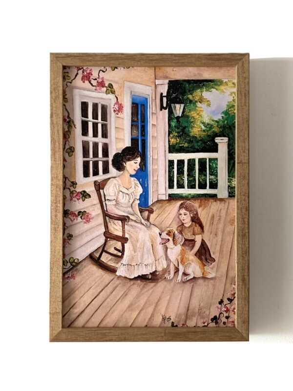 Quadro Encontro na Varanda – Reprodução Artística - Imagem 3