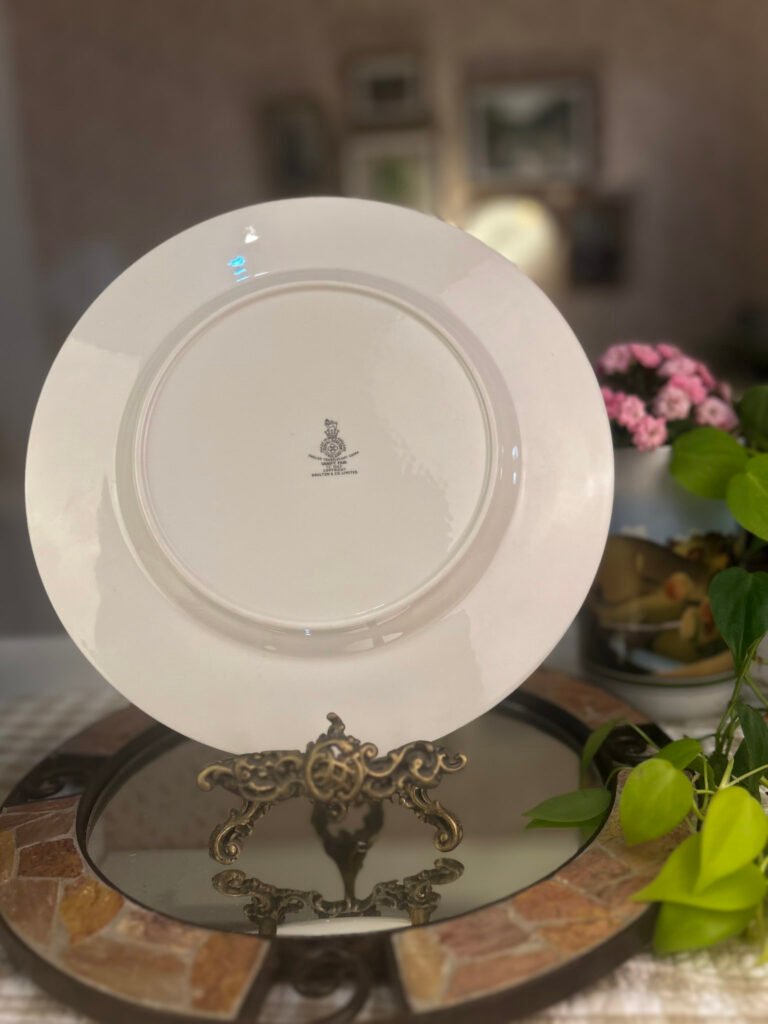 Prato inglês Royal Doulton Vanity Fair – floral vintage