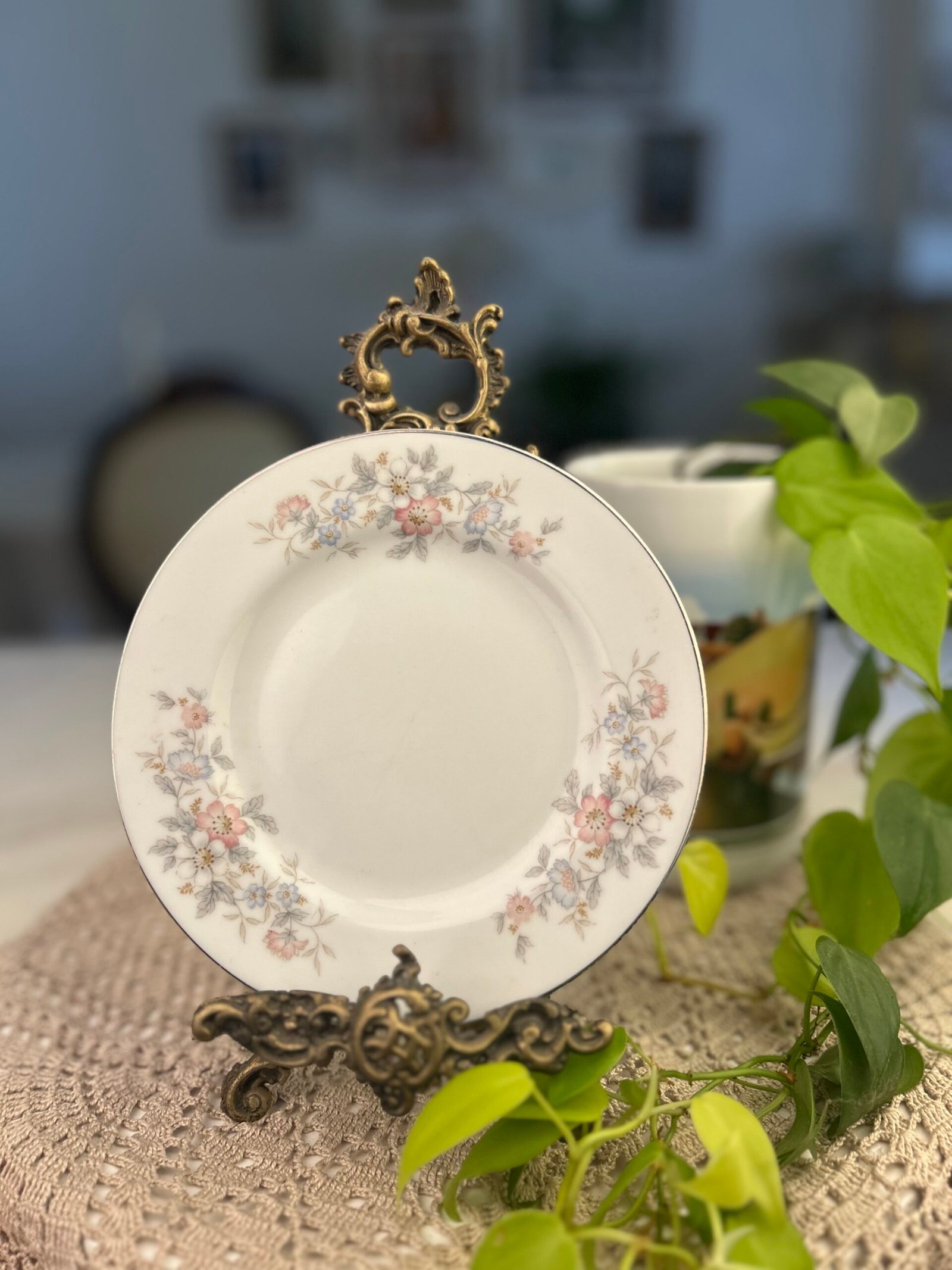 Prato Vintage Mayfair China Floral – Made in Japan - Imagem 1