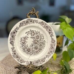 Prato Inglês Sampson Bridgwood Ashington Floral Marrom