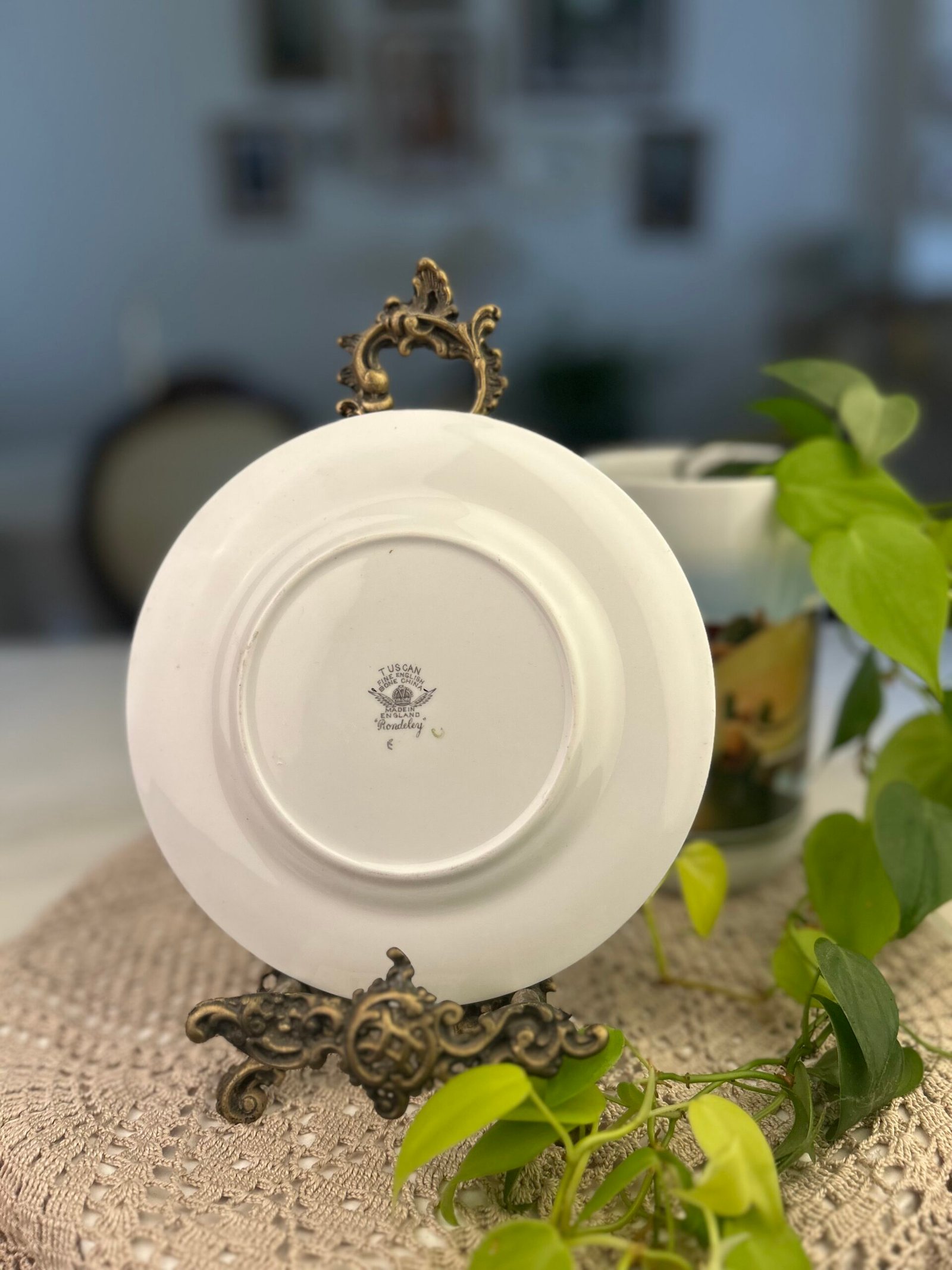 Prato Inglês Tuscan Rondeley Fine Bone China - Imagem 2