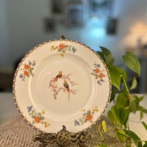 Prato alemão Victoria Hutschenreuther com pássaros e flores