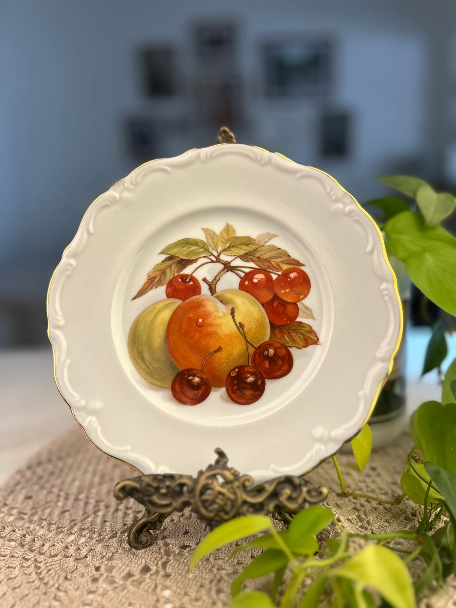Prato Winterling Western Germany com frutas e cerejas - Imagem 1