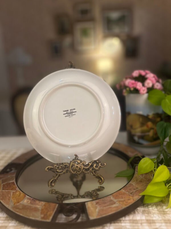 Bowl Towne House Green Dale com flores verdes - Imagem 2