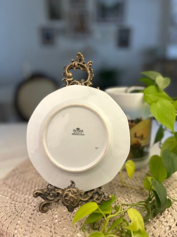Prato Victoria China Czechoslovakia Floral com Rosas - Imagem 2