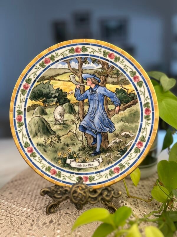 Prato decorativo Royal Doulton Nursery Rhymes Little Boy Blue – 1986 - Imagem 1