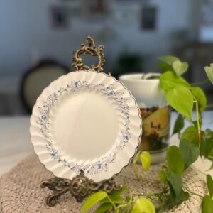 Prato Johnson Bros Snowhite Regency Ironstone Floral Azul