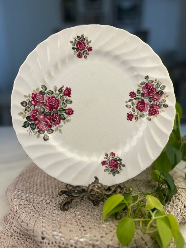 Prato Inglês Wood & Sons Rosewood com Rosas - Imagem 1