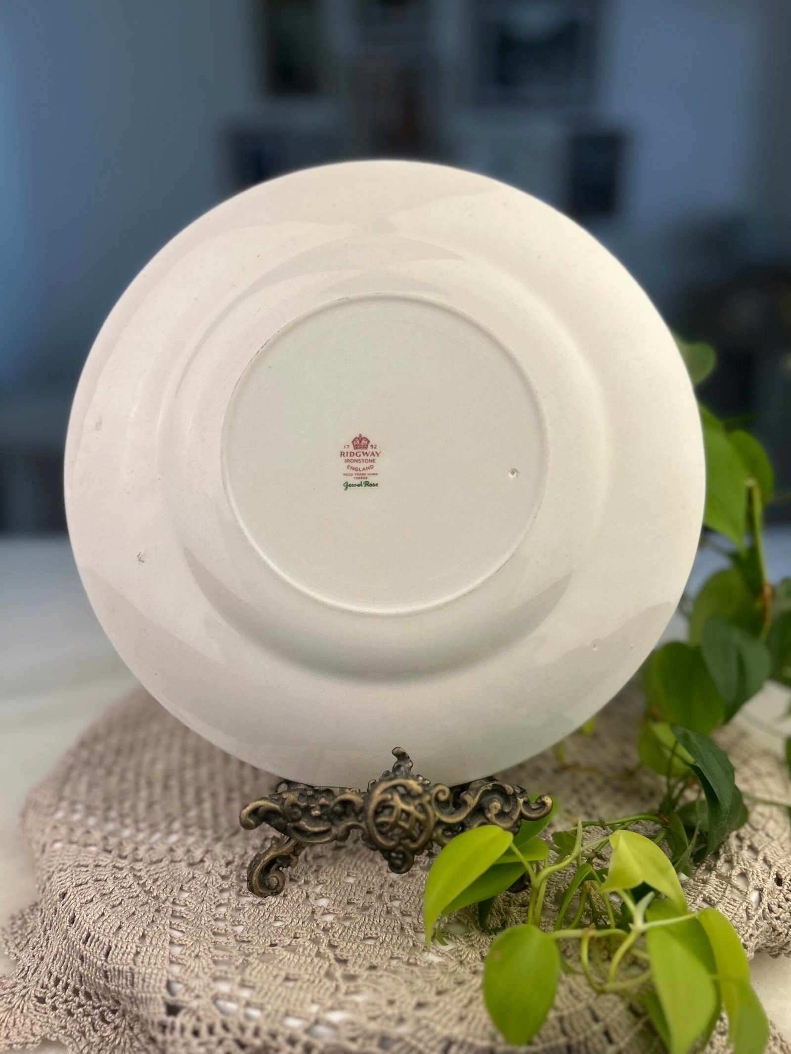 Prato Inglês Ridgway Jewel Rose com Rosas Amarelas - Imagem 2