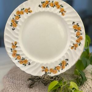 Prato Inglês Ridgway Jewel Rose com Rosas Amarelas