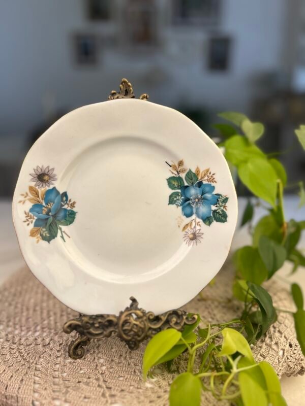 Prato Regent Fine Porcelain Floral Azul – Romênia - Imagem 1