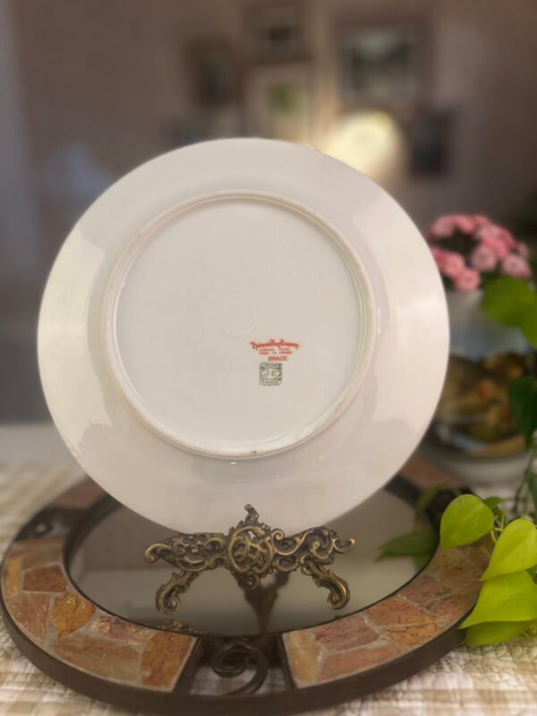 Prato francês Limoges Grace com rosas e arabescos - Imagem 2