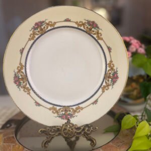 Prato francês Limoges Grace com rosas e arabescos