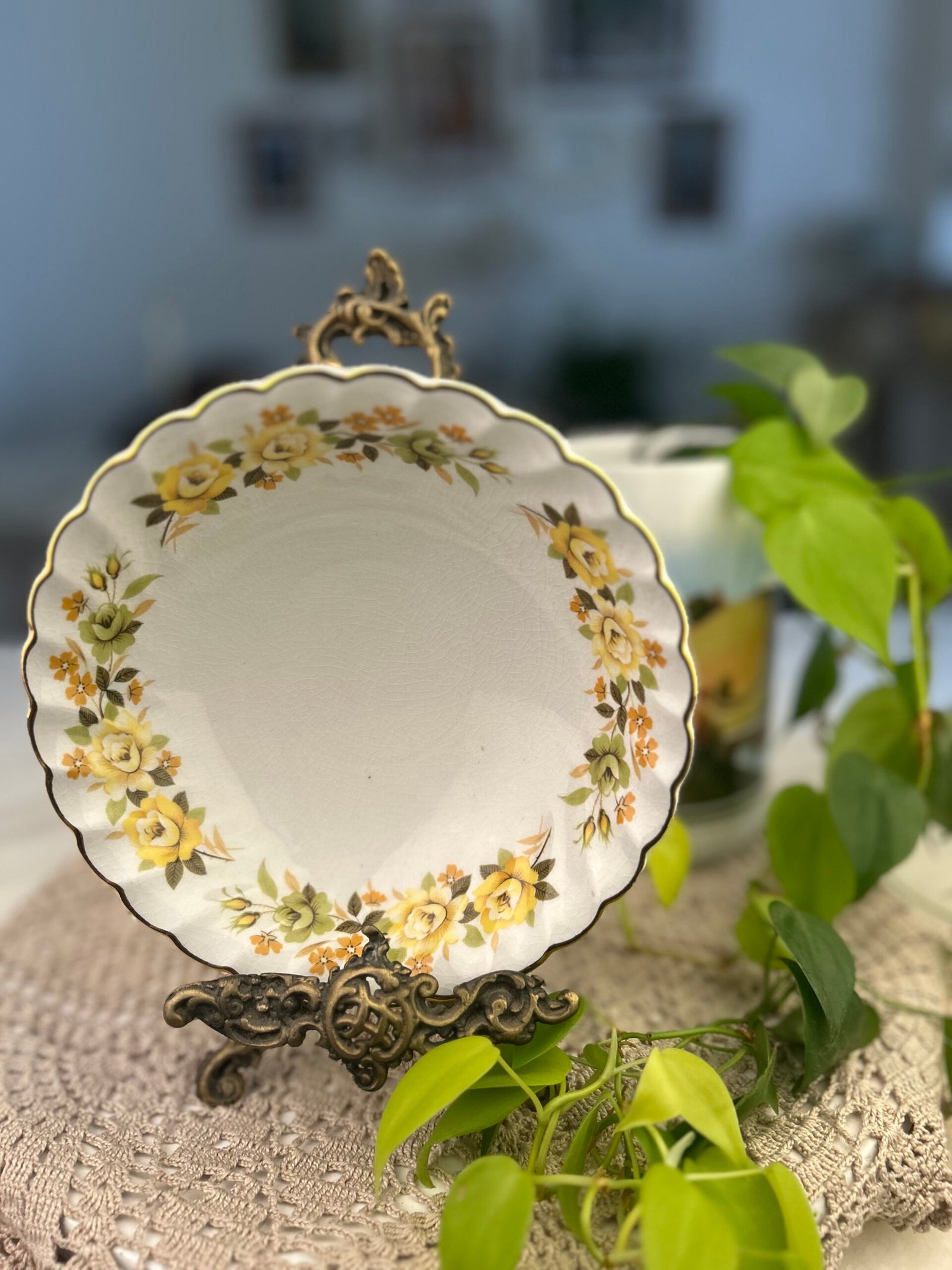 Bowl Myott Chantilly com Flores Amarelas – Inglaterra - Imagem 1