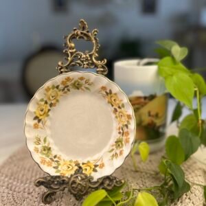 Finger Bowl Myott Chantilly com Flores Amarelas – Inglaterra
