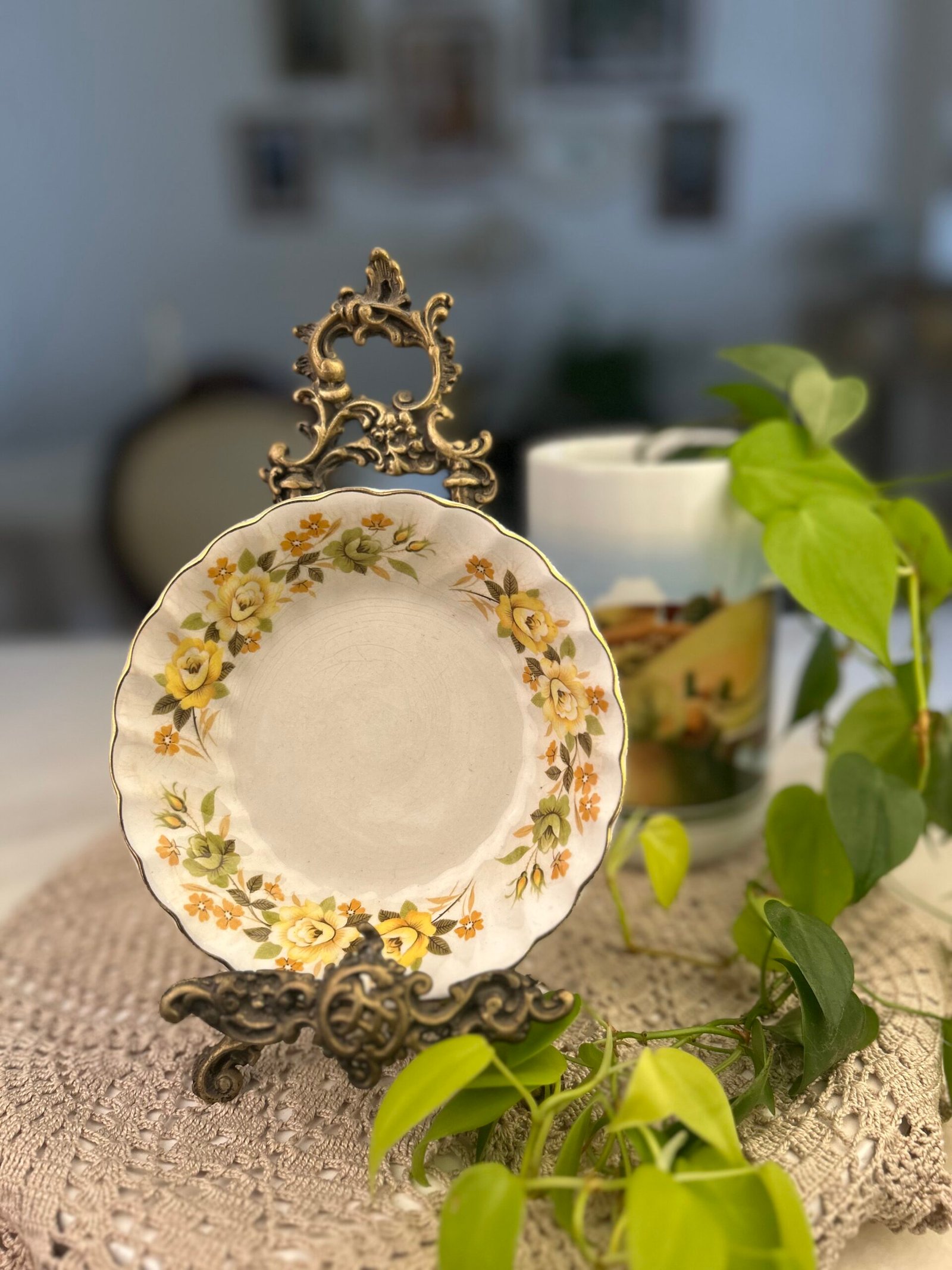 Bowl Myott Chantilly com Flores Amarelas – Inglaterra - Imagem 1