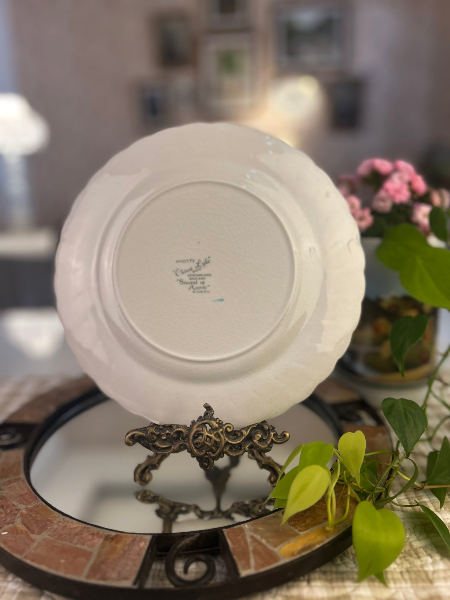 Prato inglês Crown Life Sovereign com flores azuis - Imagem 2