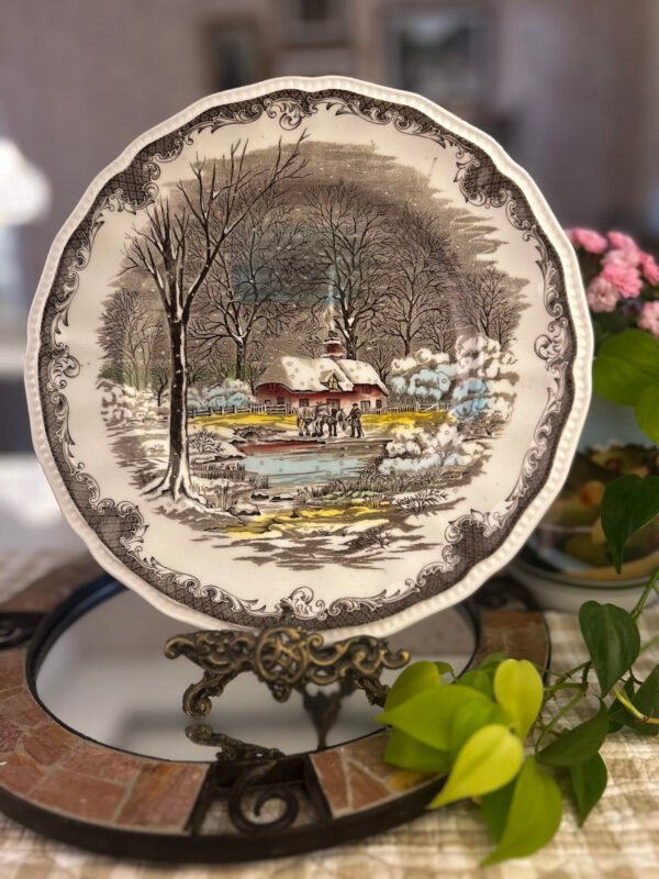 Prato decorativo inglês Kensington – The Winter Event - Imagem 1