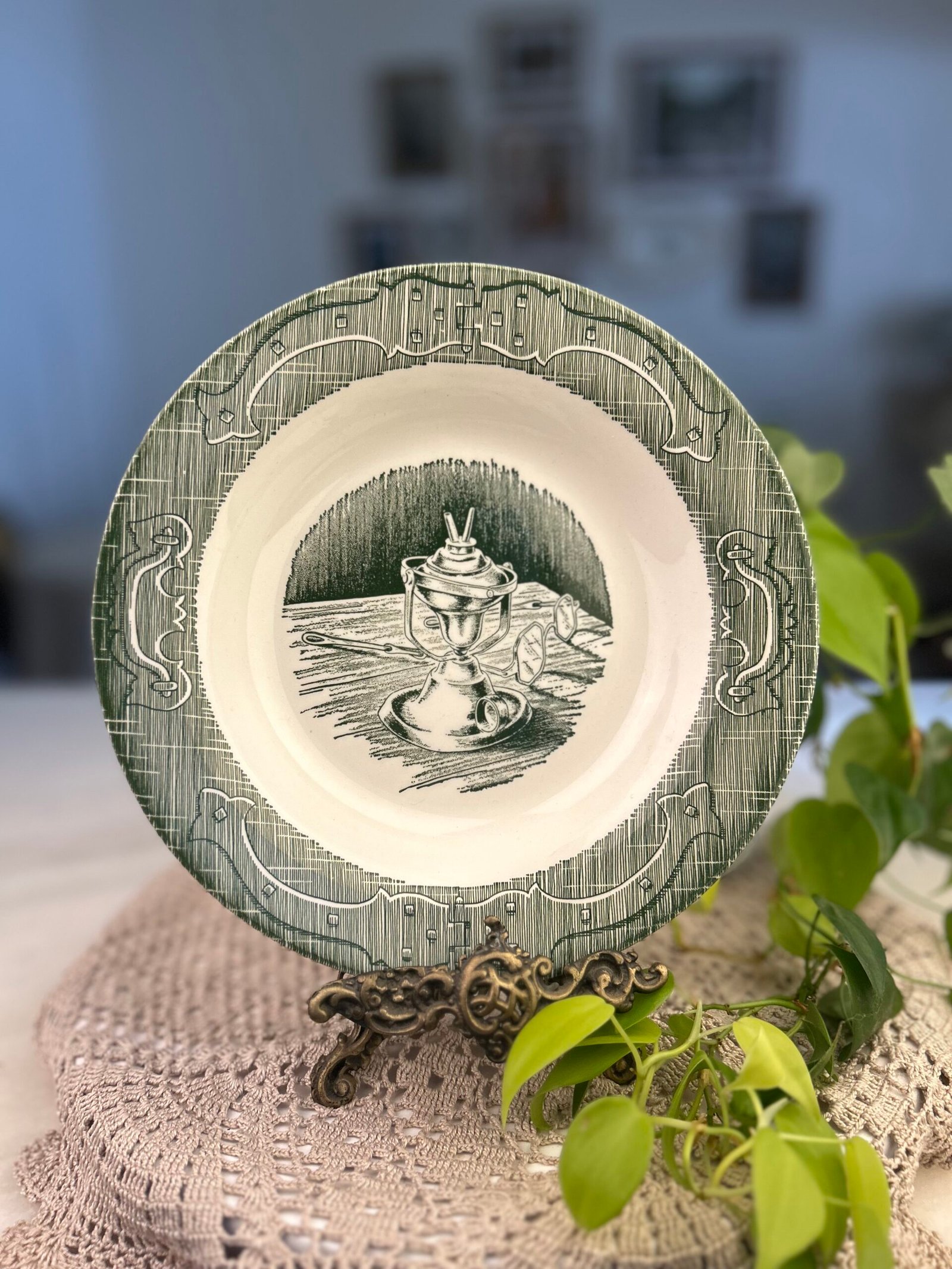 Prato fundo vintage University Shop – Made in U.S.A. - Imagem 1