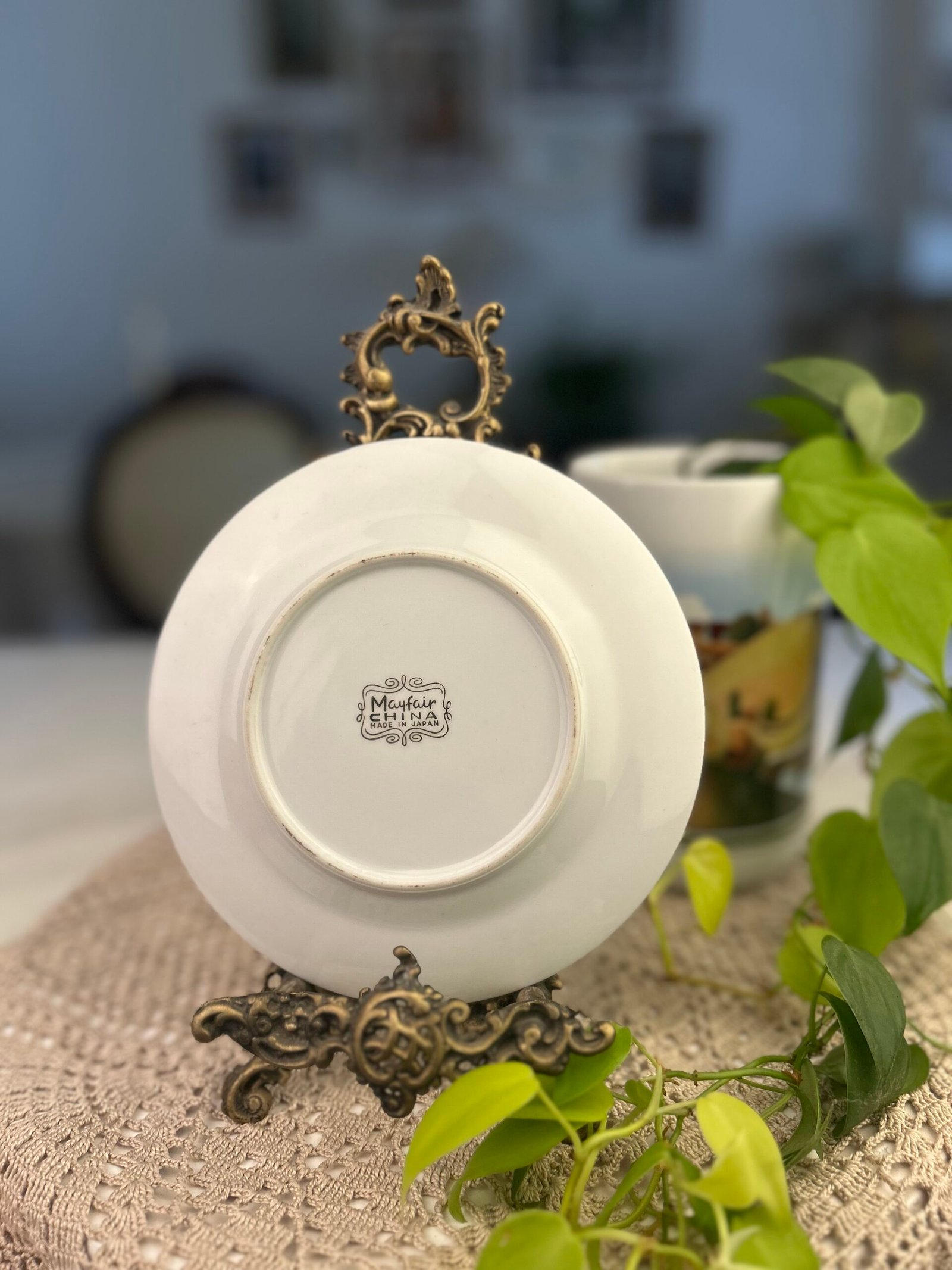 Prato Vintage Mayfair China Floral – Made in Japan - Imagem 2