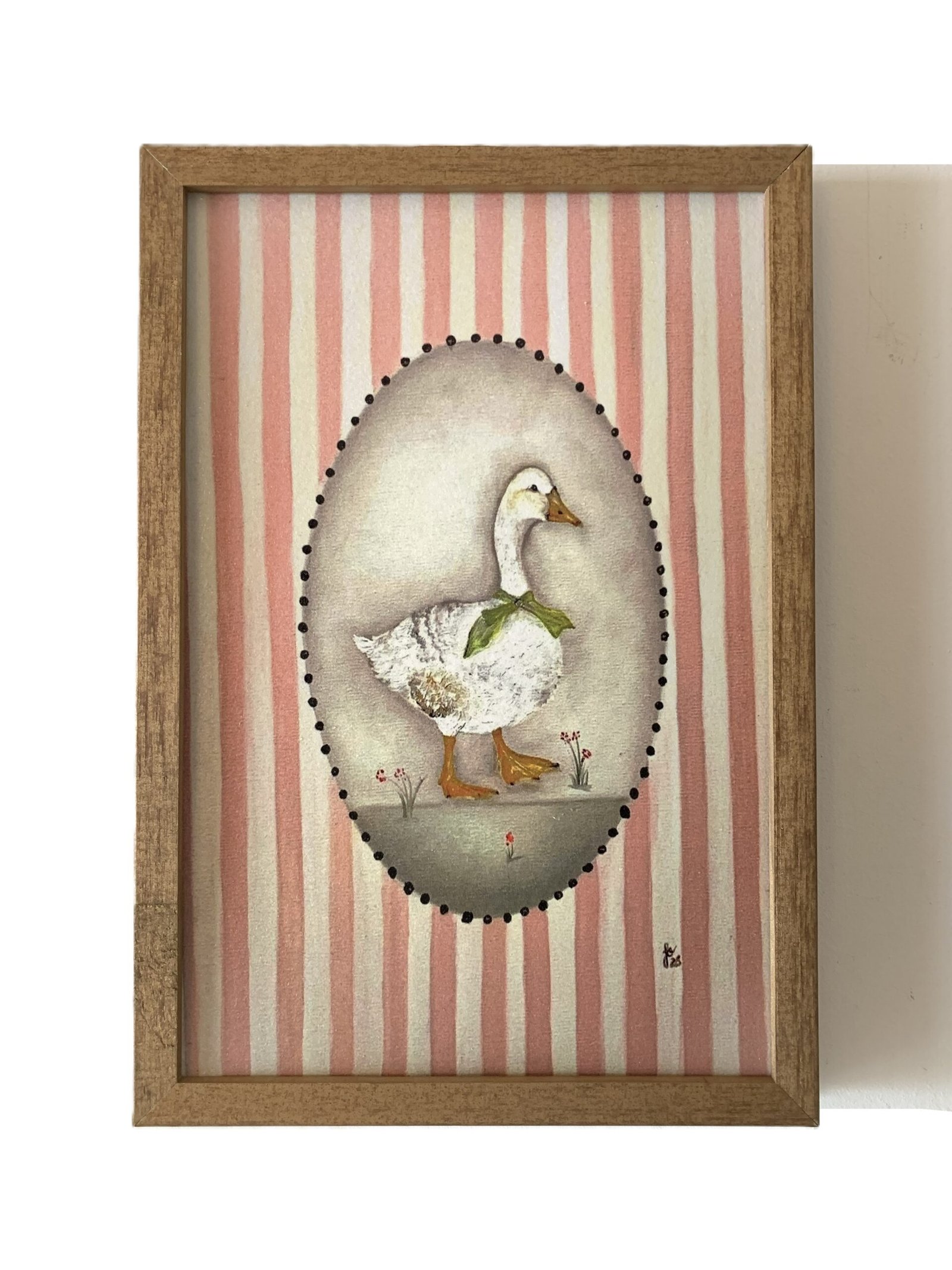 Quadro A Pata de Laço Verde - Reprodução Artística - Imagem 3