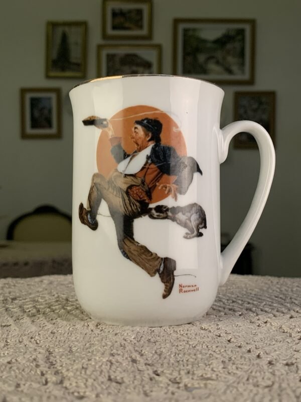 Caneca vintage Norman Rockwell Park Bench – The Saturday Evening Post - Imagem 1